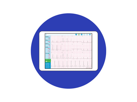 Hospital Grade 12-Lead ECG - QT Medical PCA 500 Starter Pak - Contact sales@mobildrtech.com for Quotes or Purchase