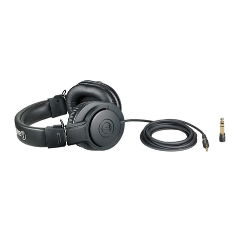 Headset - Audio-Technica ATH-M20x Professional Studio Monitor Headphones - Black - LAST 4