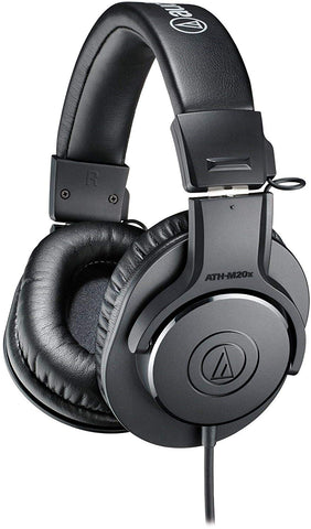 Headset - Audio-Technica ATH-M20x Professional Studio Monitor Headphones - Black - LAST 4