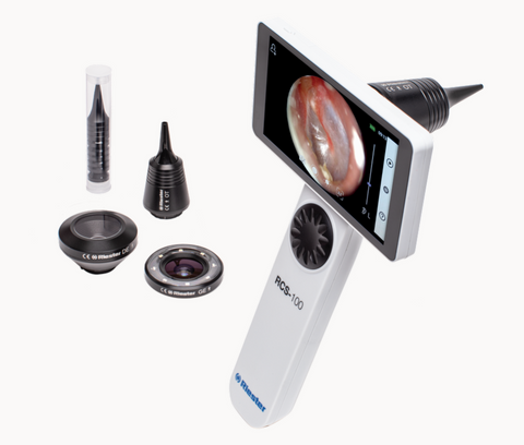 RCS-100 General Examination Camera System - Bundle Includes Camera, Lenses (Derm, General, Oto), Integrated Software and Disposable Oto Specula (Pediatric & Adult - 1000ea)