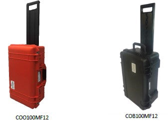 Carry-On Power Case™ 100 - Wheeled Case with Built In Power System and USB 3.0 Hub - Choice of Colors - Black or Orange