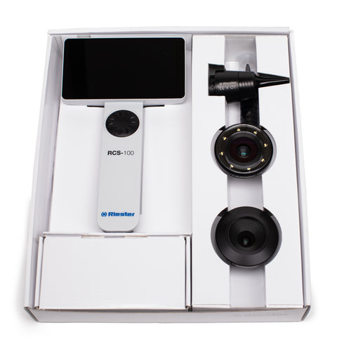 RCS-100 General Examination Camera System - Bundle Includes Camera, Lenses (Derm, General, Oto), Integrated Software and Disposable Oto Specula (Pediatric & Adult - 1000ea)