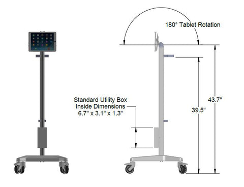 Tryten Nova Go Tablet Station - Hospital Grade - Please Contact Us for Quotes or Orders (412) 643-1203
