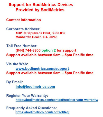 BodiMetrics VitalsRx Mini-Adapter for ECG & SpO2