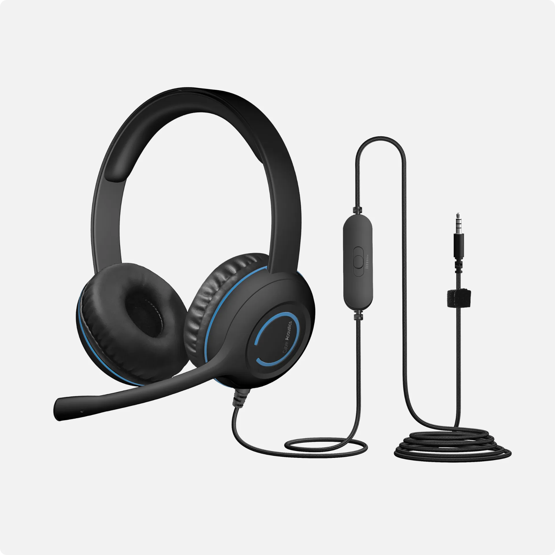 Headset - Cyber Acoustics - On Ear - 3.5 mm connector